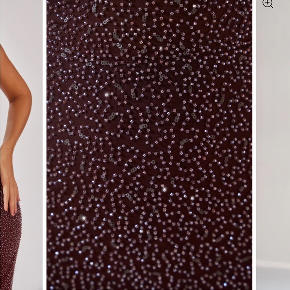 Elegant Red Gradient Dress - Picture 3 of 3